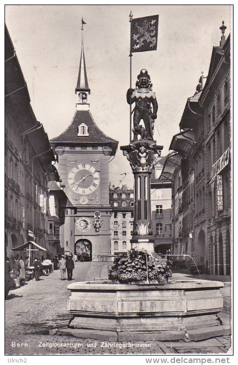 AK Bern - Zeitglockenturm Und Zähringerbrunnen - Werbestempel Rad-Weltmeisterschaft - 1961 (8807) - Berne