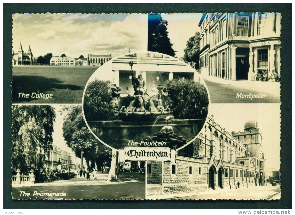 ENGLAND  -  Cheltenham  Multi View  Used Postcard  As Scans - Cheltenham