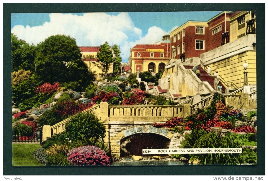 ENGLAND  -  Bournemouth  Rock Gardens And Pavilion  Used Postcard  As Scans - Bournemouth (bis 1972)