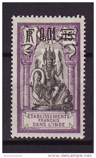 Inde Française - India - Indien 1922 Y&T N°56 - Michel N°55 * - 1cs15c Dieu Brahma - Unused Stamps