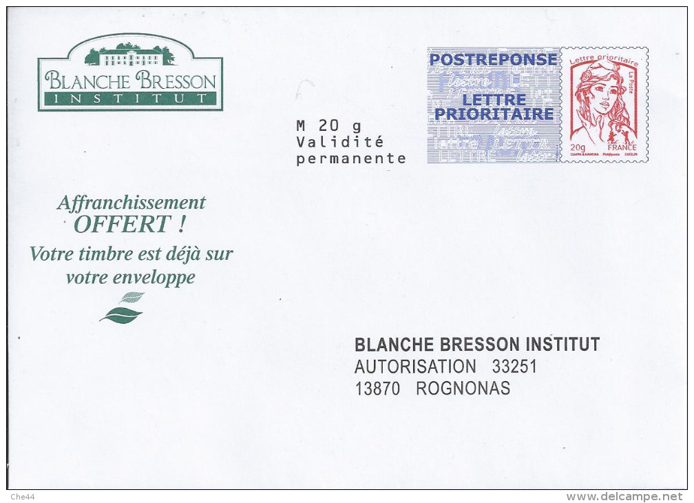 PAP Blanche Bresson Institut. (Voir Commentaires) - Prêts-à-poster:Answer/Ciappa-Kavena