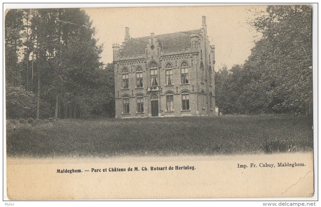 Maldegem/Maldeghem. Kasteel. Château Rotsart De Hertaing. - Maldegem