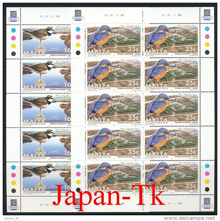 MALTA Mi. Nr. 1065-1066  Europa Cept " Natur- Und Nationalparks" - 1999  -Kleinbogen -MNH - 1999