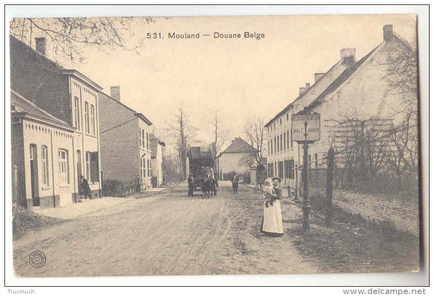 E3825  -  MOULAND  -  Douane Belge   *Hermans N° 531* - Voeren