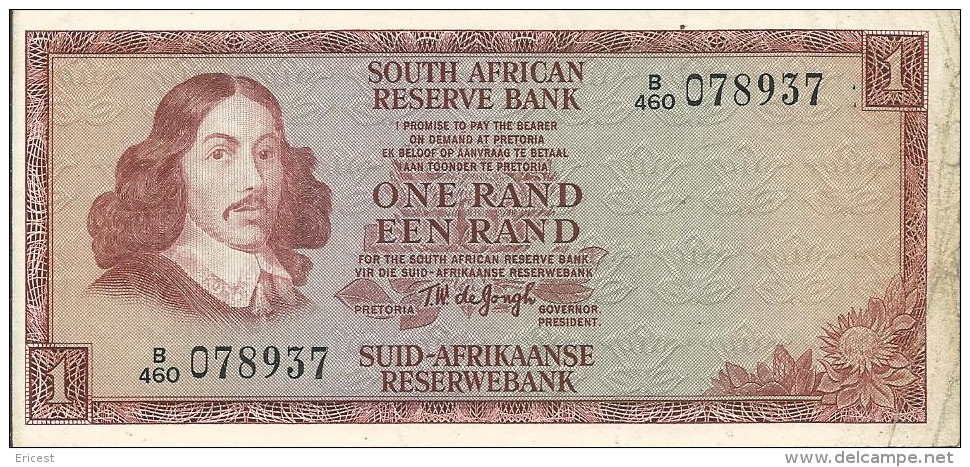 SOUTH AFRICAN RESERVE BANK ONE RAND N° 078937 - Afrique Du Sud