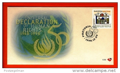 RSA, 1998, Mint First Day Cover Nr. 6-92, Human Rights,  SACCnr(s) - FDC
