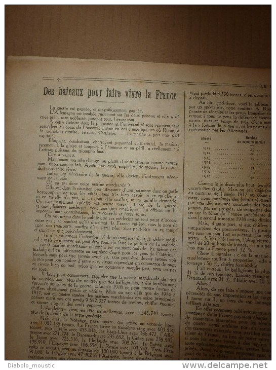 1919 LPDF: Belgique;Retour En France;Nierstein;Oppenheim;Tuberculose;CONTANTINOPLE (Istanbul);Italiens à Kustendil; USA - Français