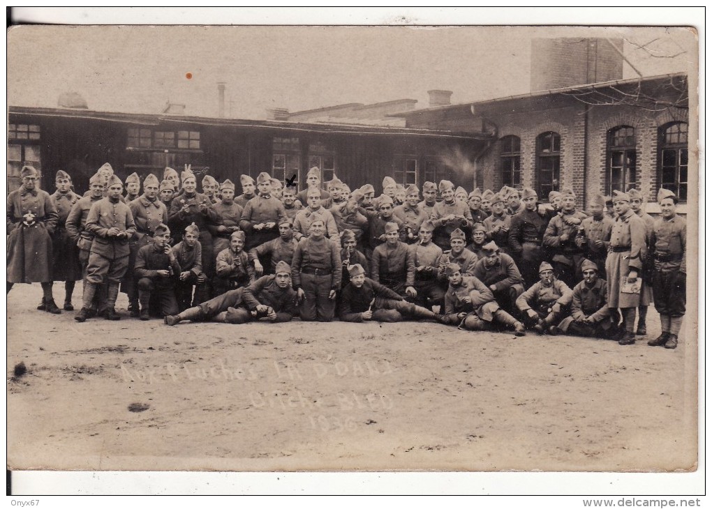 Carte Postale Photo Militaire Français De BITCHE-BISTCH (Moselle) B.L.E.D 1936 - VOIR 2 SCANS - Bitche