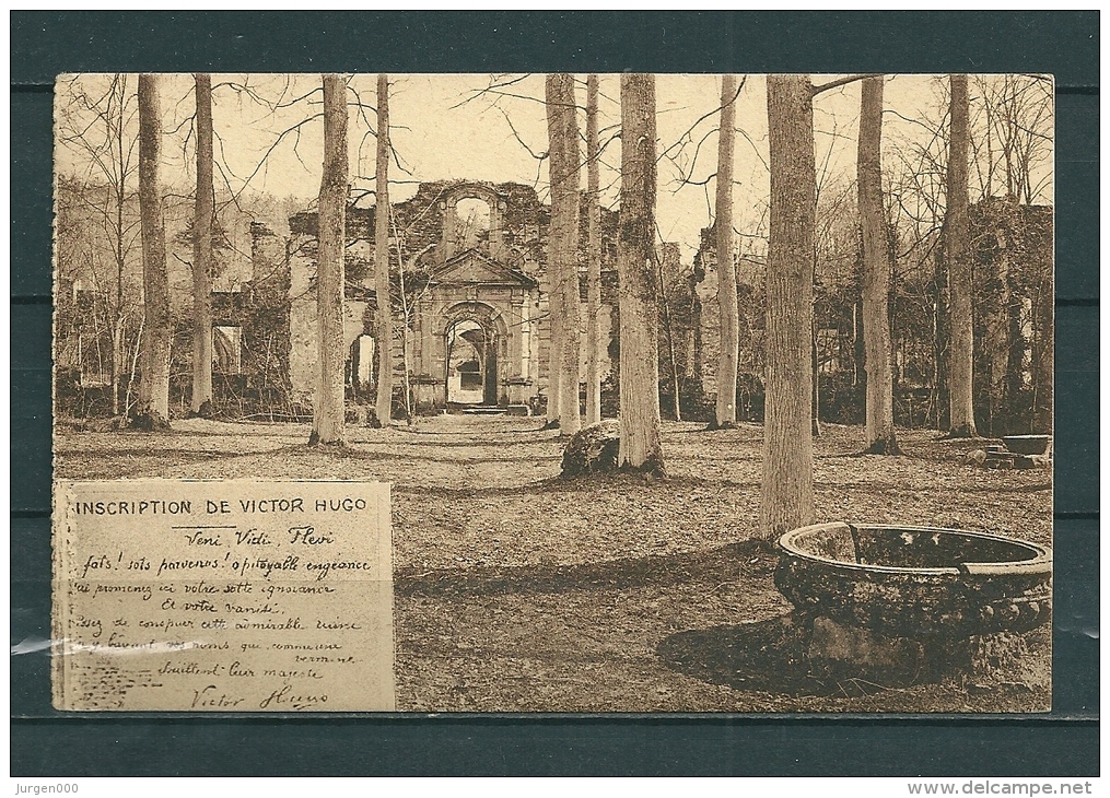 NIVELLES: Inscription De Victor Hugo, Gelopen Postkaart 1929 (GA17385) - Autres & Non Classés