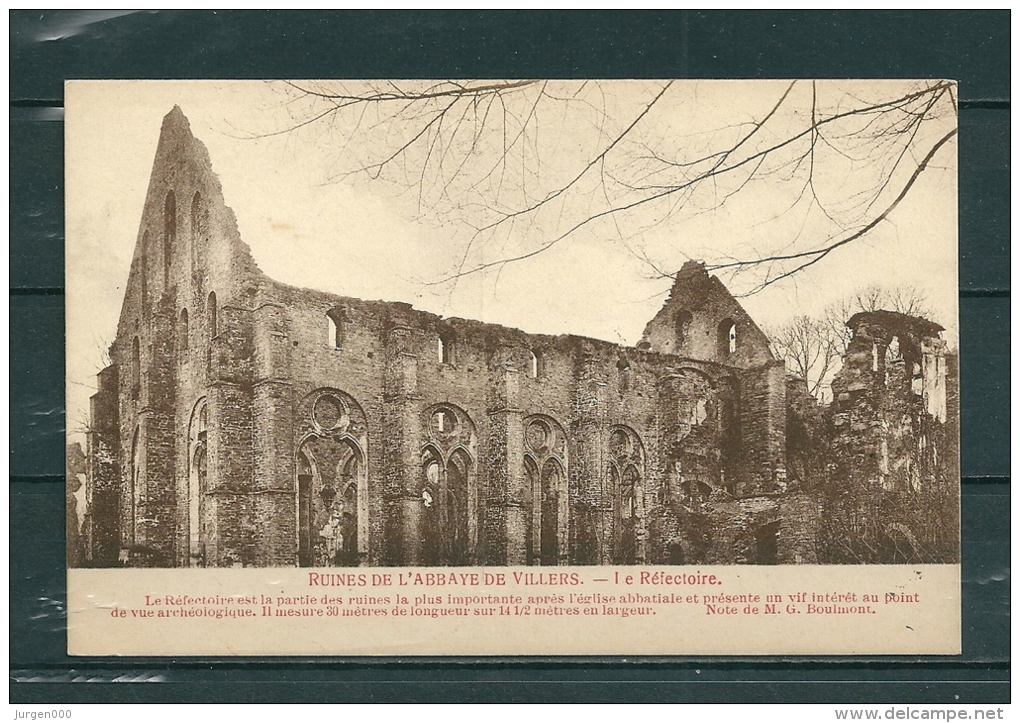 VILLERS: Ruines De L'Abbaye, Niet Gelopen Postkaart (GA17401) - Villers-la-Ville