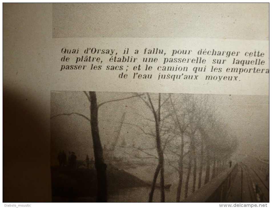 1919 LPDF: Diables-Bleus à Bruxelles;Plan des OBUS de BERTHAS à Paris;Inondation Seine;Carnet de route d'un HUSSARD