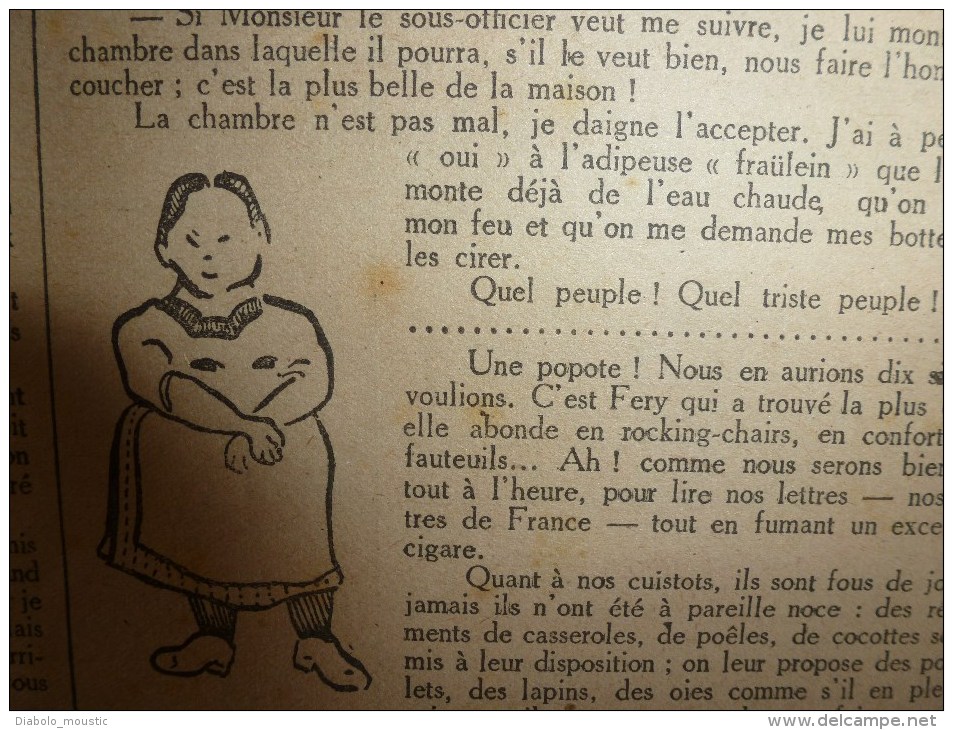 1919 LPDF: Diables-Bleus à Bruxelles;Plan des OBUS de BERTHAS à Paris;Inondation Seine;Carnet de route d'un HUSSARD