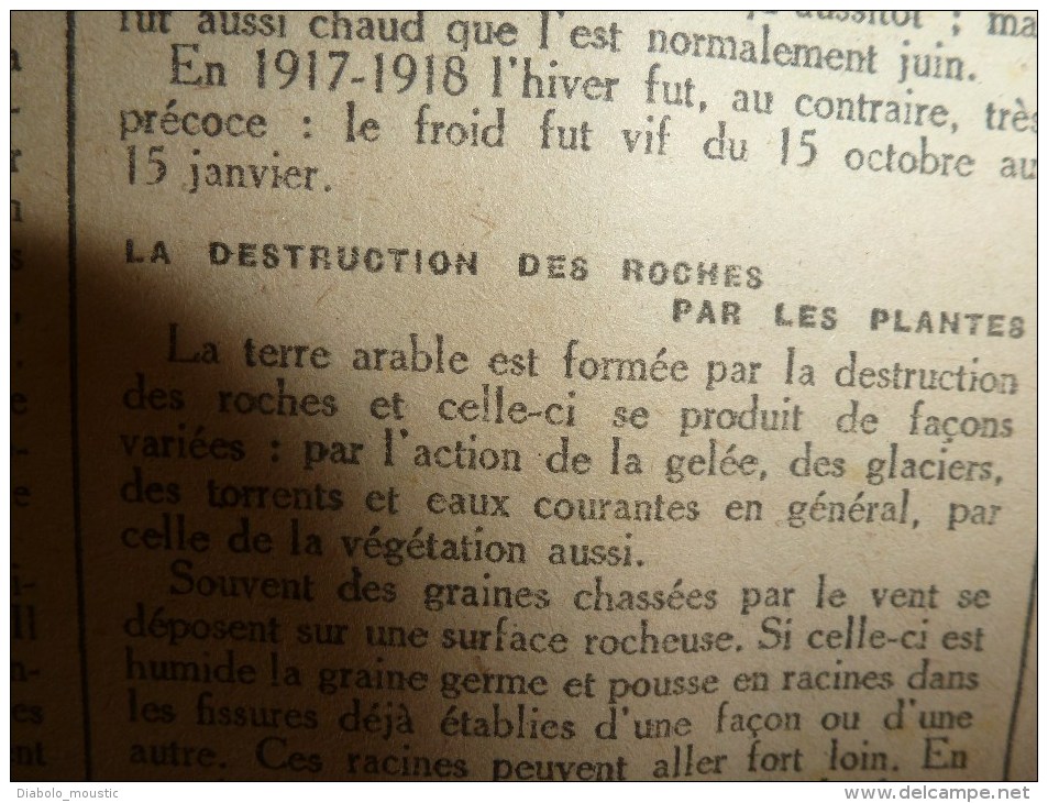 1919 LPDF: Diables-Bleus à Bruxelles;Plan des OBUS de BERTHAS à Paris;Inondation Seine;Carnet de route d'un HUSSARD