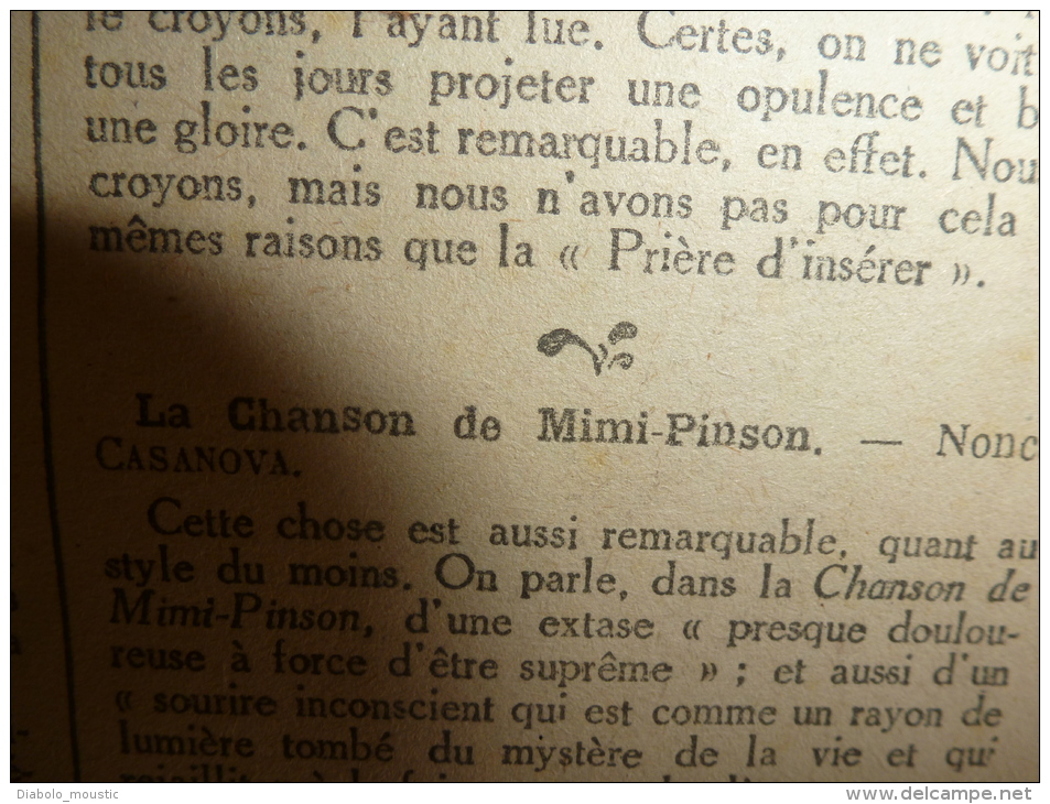 1919 LPDF: Diables-Bleus à Bruxelles;Plan des OBUS de BERTHAS à Paris;Inondation Seine;Carnet de route d'un HUSSARD