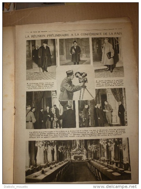 1919 LPDF: Plan Des Chutes Bombes Zeppelins Et Gothas à PARIS; Inondations;Enfants De Strasbourg;Carnet D'un HUSSARD - Frans