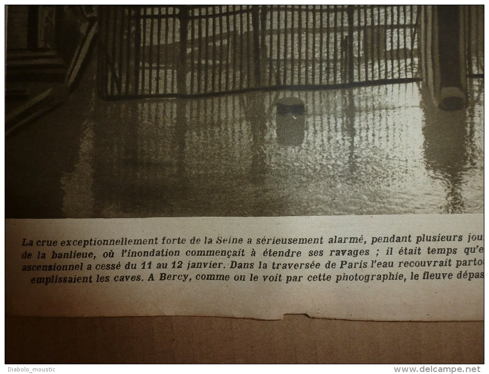 1919 LPDF: Plan des chutes bombes Zeppelins et Gothas à PARIS; Inondations;Enfants de Strasbourg;Carnet d'un HUSSARD