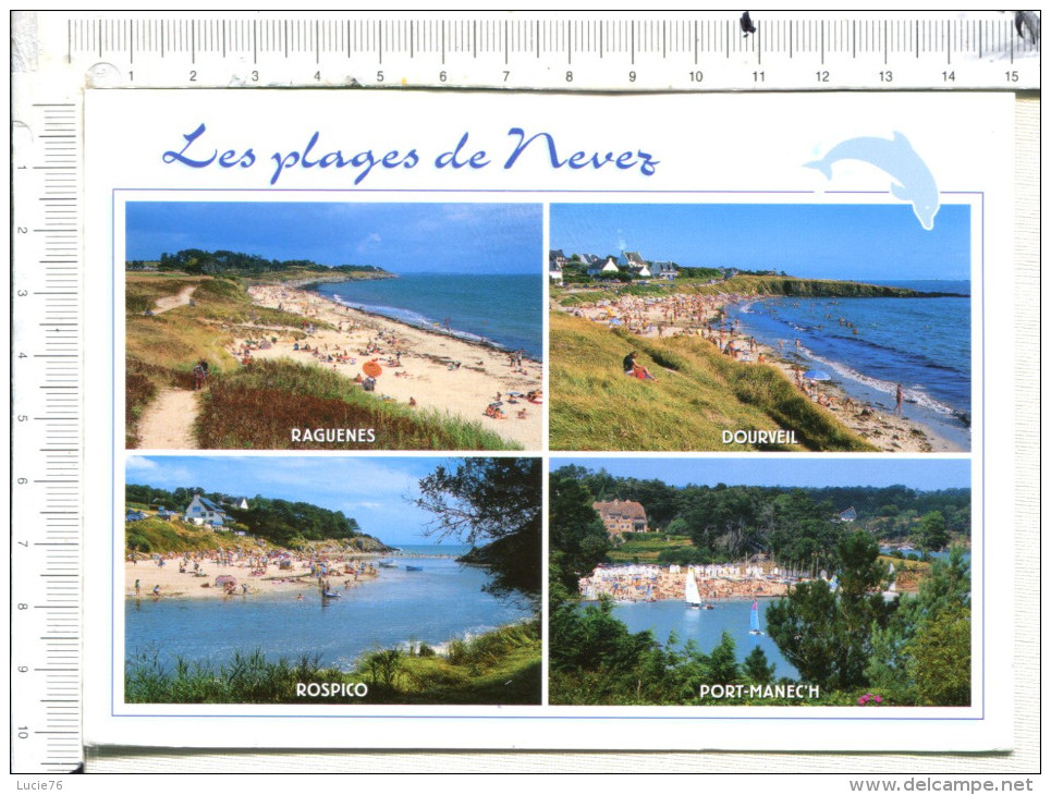NEVEZ  -   4 Vues   :   Les  Plages  -  4 Vues   :  Raguenes  -  Dourveil - Rospico -  Port Manech - Névez