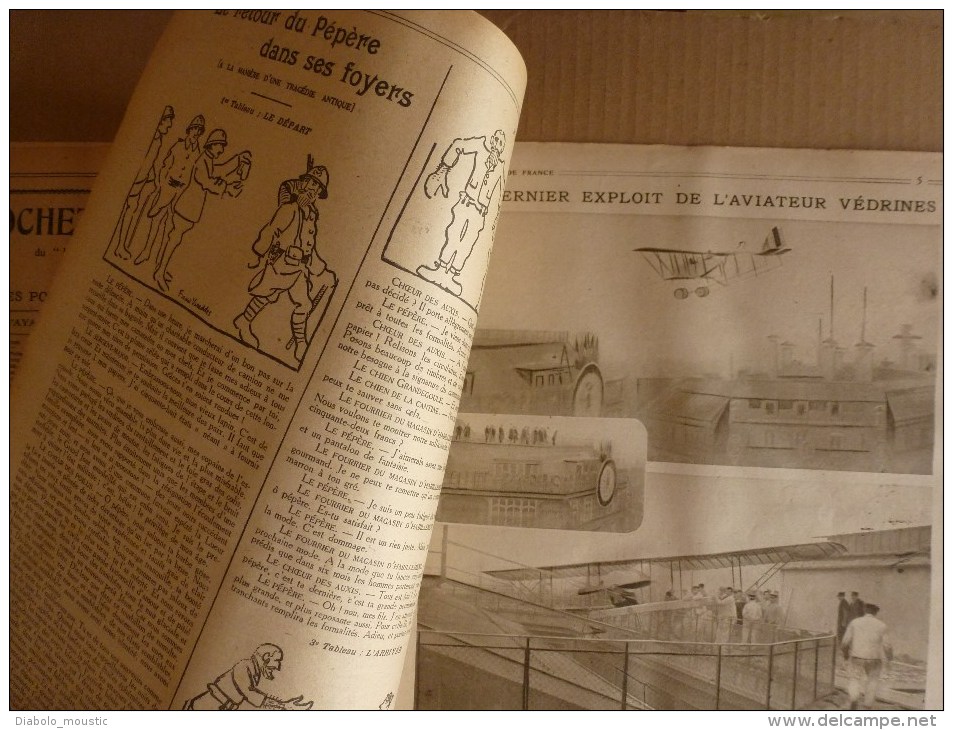 1919 LPDF: Aviateur Védrines;Fanions LPDF;Japon;Révolution Berlin;FIUME;Coblence;Général De La Révolution (Championnet) - Français