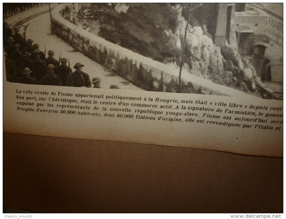 1919 LPDF: Aviateur Védrines;Fanions LPDF;Japon;Révolution Berlin;FIUME;Coblence;Général de la Révolution (Championnet)