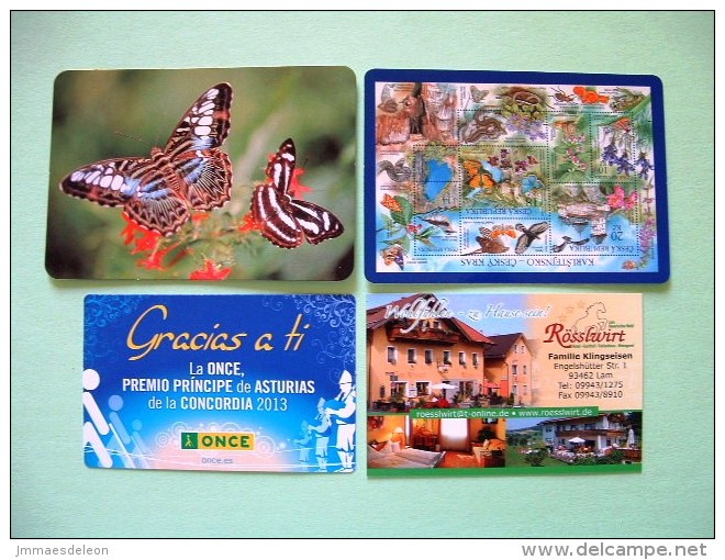 Calendars 2002-2014 Spain Czech Germany Stamps Butterflies Insects Music Bagpipes Horse Restaurant - Small : 2001-...
