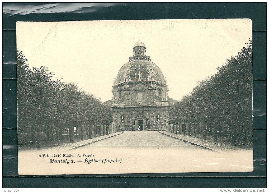 MONTAIGU: Eglise, Gelopen Postkaart (GA18647) - Scherpenheuvel-Zichem