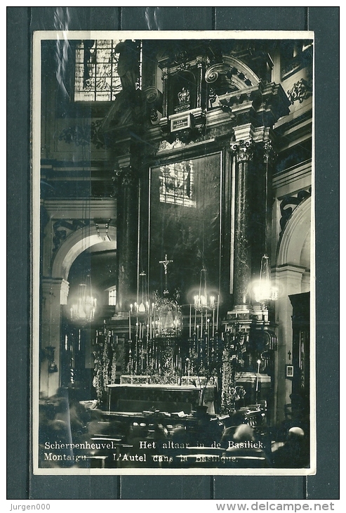SCHERPENHEUVEL: Het Altaar In De Basiliek, Gelopen Postkaart 1937 (GA18663) - Scherpenheuvel-Zichem