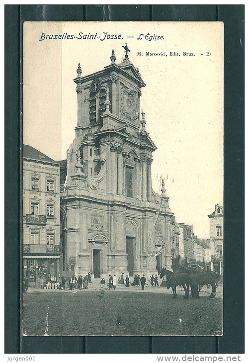 BRUXELLES SAINT JOSSE: L'Eglise, Gelopen Postkaart (GA18722) - St-Josse-ten-Noode - St-Joost-ten-Node