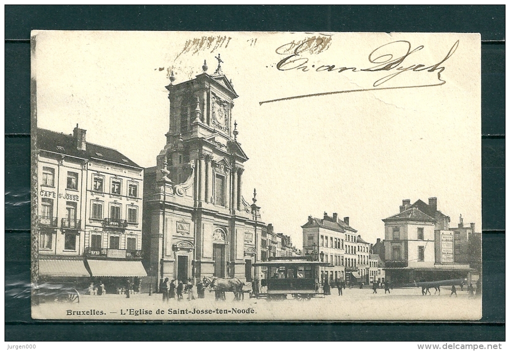 BRUXELLES ST JOSSE TEN NOODE: L'Eglise, Gelopen Postkaart (GA18723) - St-Joost-ten-Node - St-Josse-ten-Noode