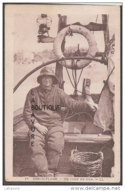 62--BERCK PLAGE--Un Loup De Mer--cpsm Pf - Visvangst