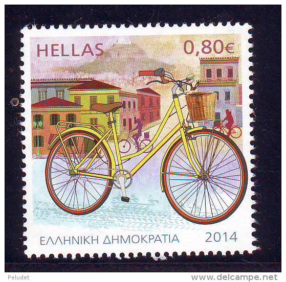 GREECE 2014 Hellas The Bicycle - Ecological Transport Means, MNH, Mi 2783, Sn 2641, Yt 2728, Sg 2851 - Neufs