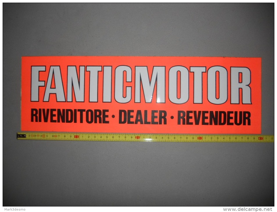 Fantic Motor Vetrofania Originale - Genuine Factory Fantic Motor Motorcycles Shop Window Sticker - Altri & Non Classificati