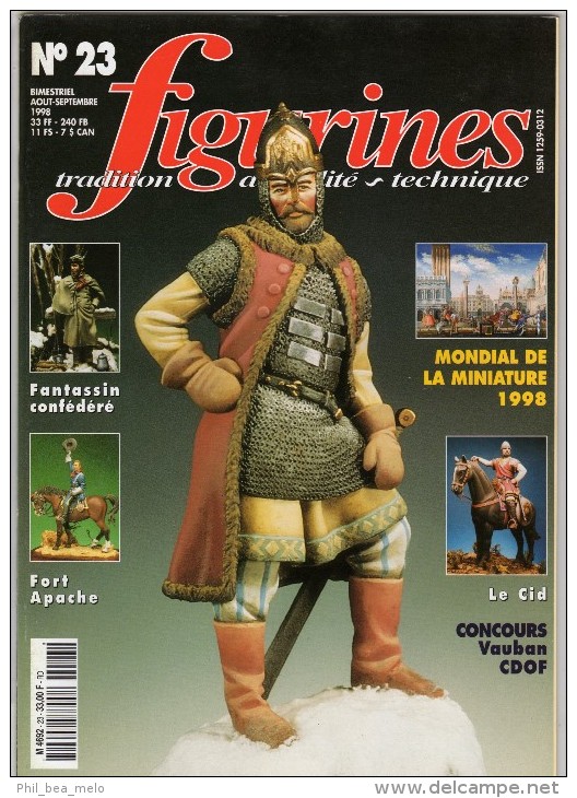 MAQUETTE - Magazine FIGURINES N° 23 Aout-septembre 1998 - Etat Excellent - France