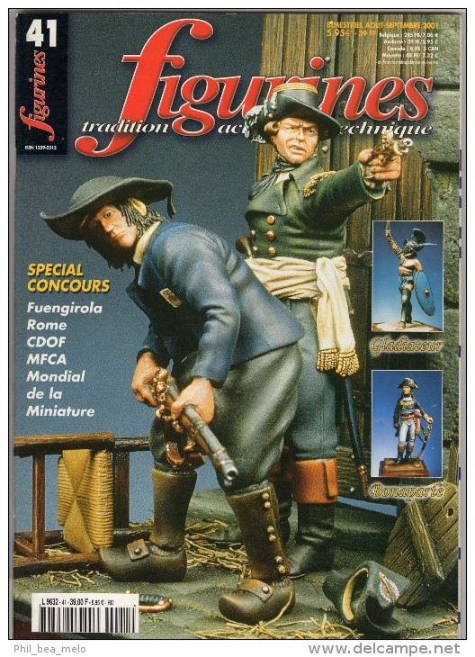 MAQUETTE - Magazine FIGURINES N° 41 Aout-septembre 2001 - Etat Excellent - France