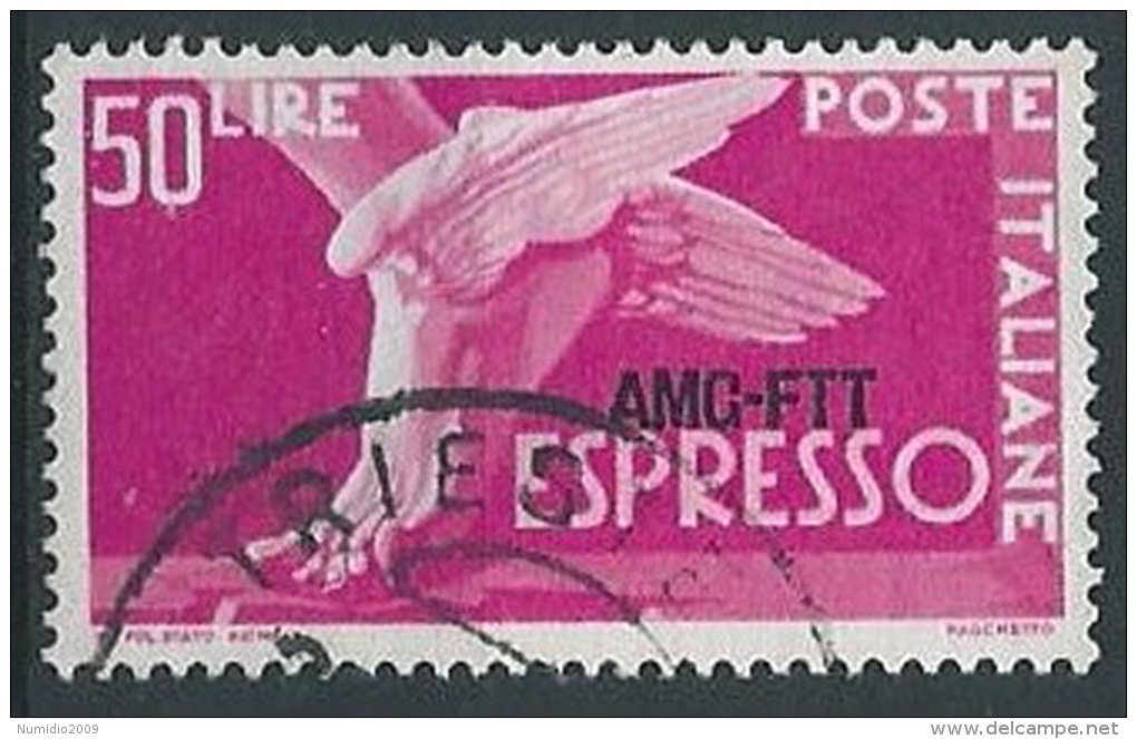 1952 TRIESTE A USATO ESPRESSO 50 LIRE - ED911 - Express Mail