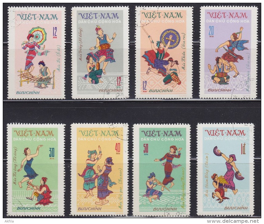 1478. Vietnam, 1972, Folk Dance, Used - Viêt-Nam