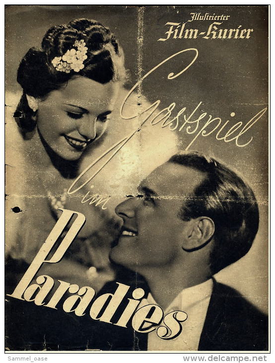 "Illustrierter Film-Kurier" "Gastspiel Im Paradies" Mit Gustav Waldau , Georg Alexander -  Filmprogramm Nr.2841 Von 1938 - Other & Unclassified