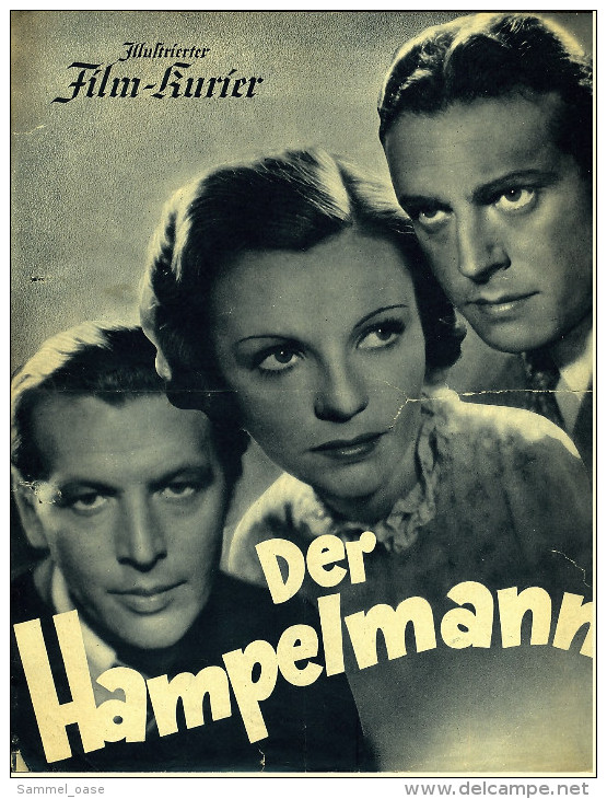 "Illustrierter Film-Kurier" "Der Hampelmann" Mit Hilde Krahl , Lotte Lang -  Filmprogramm Nr.2844 Von 1938 - Autres & Non Classés