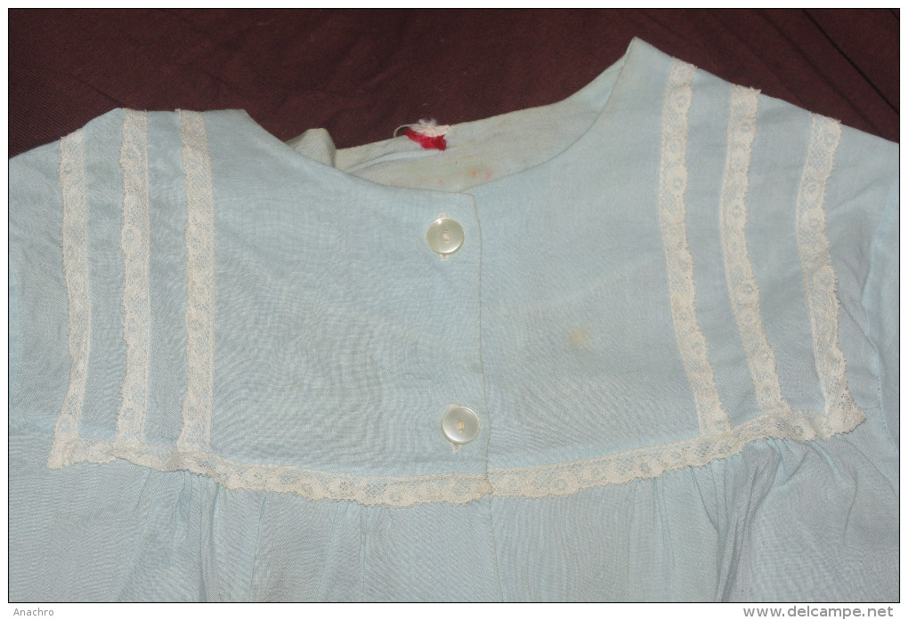 Ensemble BLEU GARCON  Enfant Bébé Chemise Gilets 2/3 Ans - 1900-1940