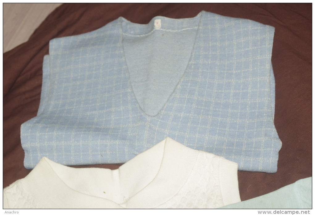 Ensemble BLEU GARCON  Enfant Bébé Chemise Gilets 2/3 Ans - 1900-1940