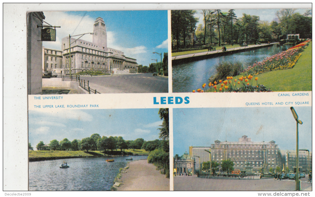 BF25047  Leeds Canal Gardens The University Yorkshire  UK  Front/back Image - Leeds