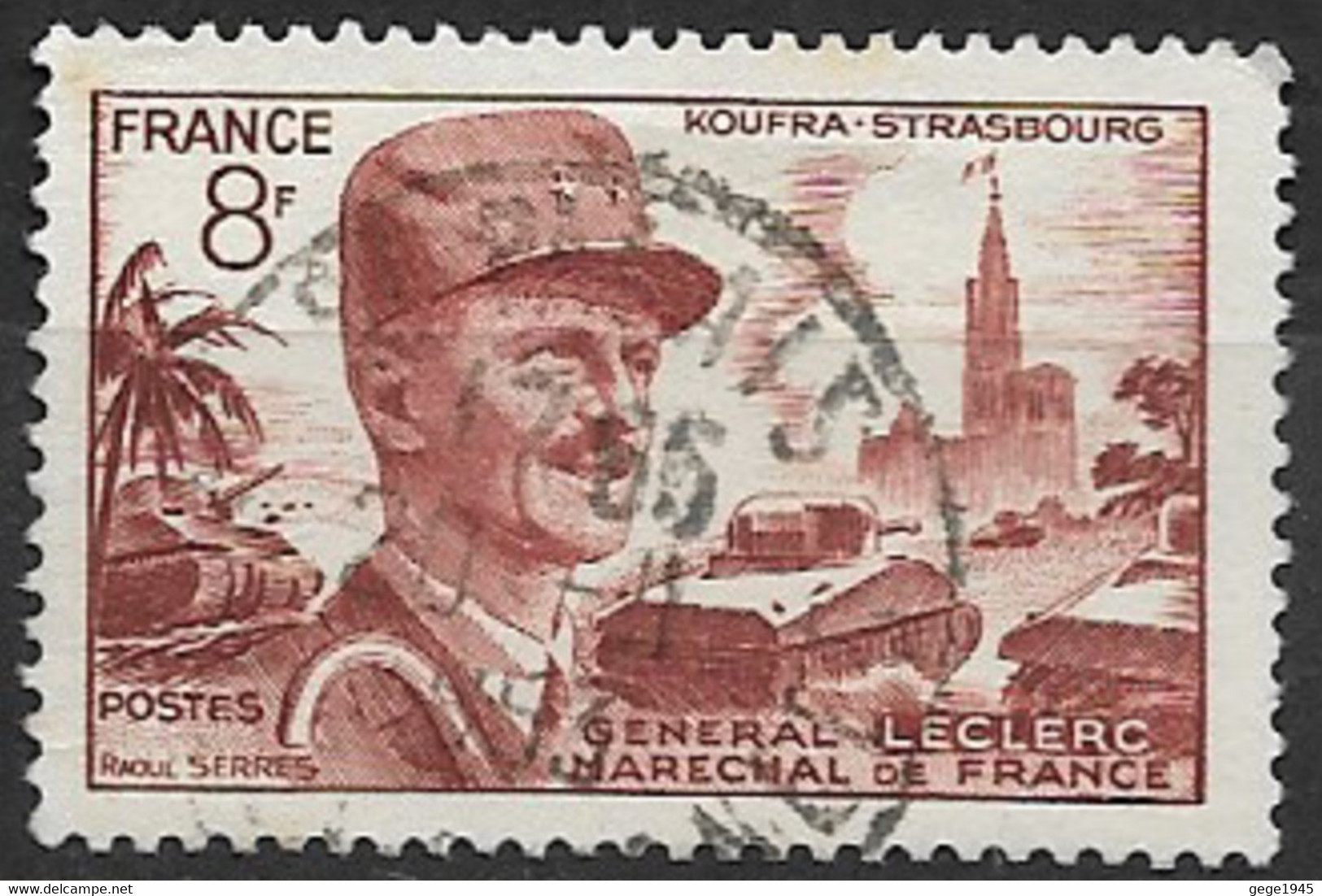 France  1953  Oblitéré  N° 942  - Maréchal  Leclerc - Oblitérés