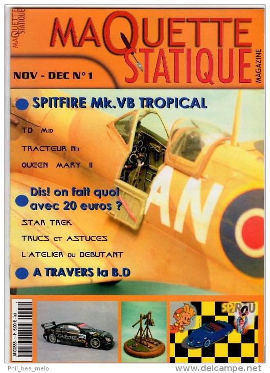 MAQUETTE - Magazine MAQUETTE STATIQUE MAGAZINE N° 1 Novembre-décembre 2004 - Etat Excellent - Littérature & DVD