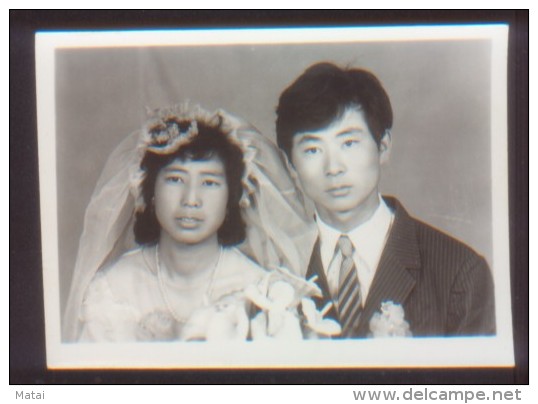 CHINA CHINE OLD WEDDING PHOTO  5.7 CM X7.9 CM - Neufs