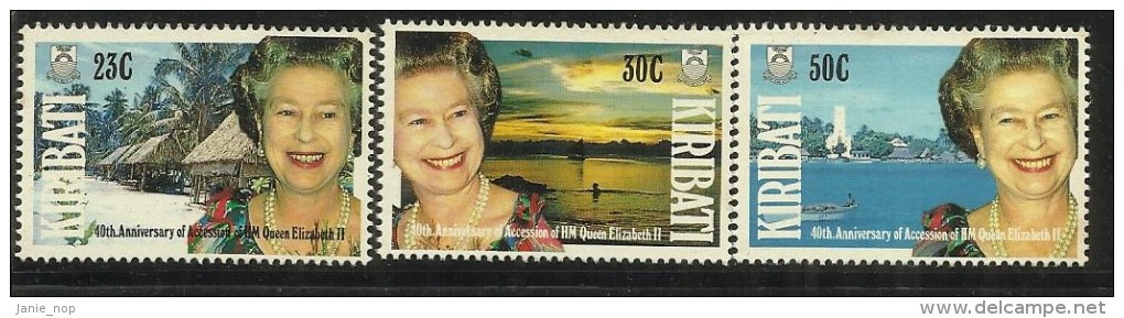 Kiribati 1986 Queen Elizabeth  Birthday Used Set - Kiribati (1979-...)