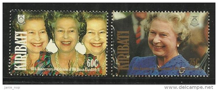 Kiribati 1986 Queen Elizabeth  Birthday Used Set - Kiribati (1979-...)