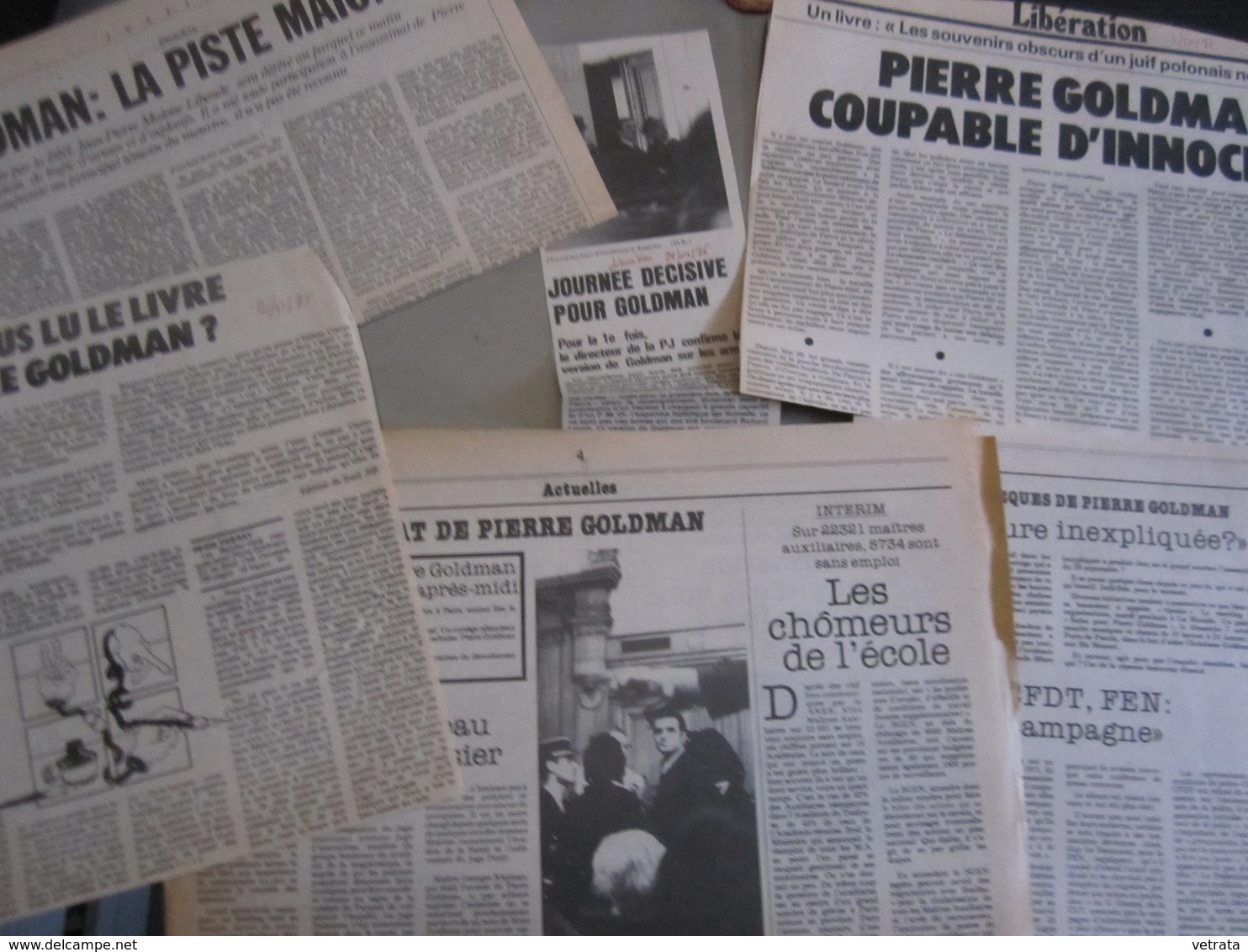 Dossier Composé De 103 Articles (dont 29 Photocopies) Entre 1974 & 2010 Sur Pierre GOLDMAN - 1950 - Heute