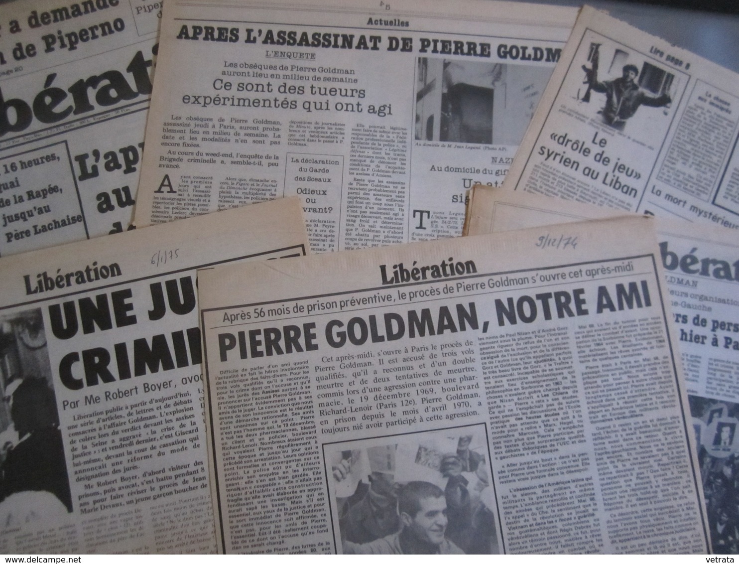 Dossier Composé De 103 Articles (dont 29 Photocopies) Entre 1974 & 2010 Sur Pierre GOLDMAN - 1950 à Nos Jours