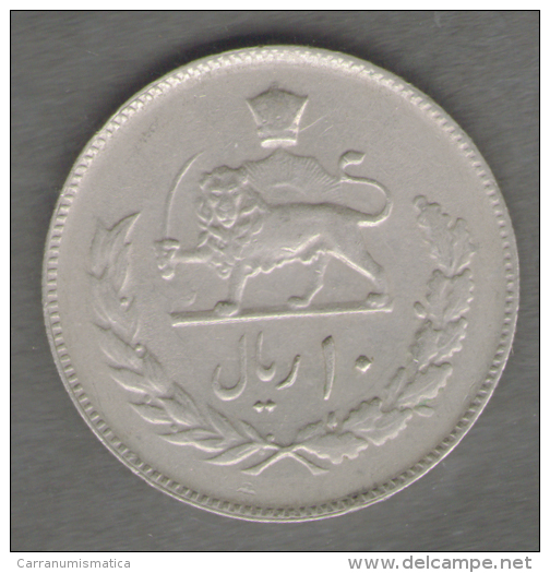 IRAN PERSIA 10 RIALS 1976 - 50 TH ANNIVERSARY OF PAHLAVI RULE - Iran