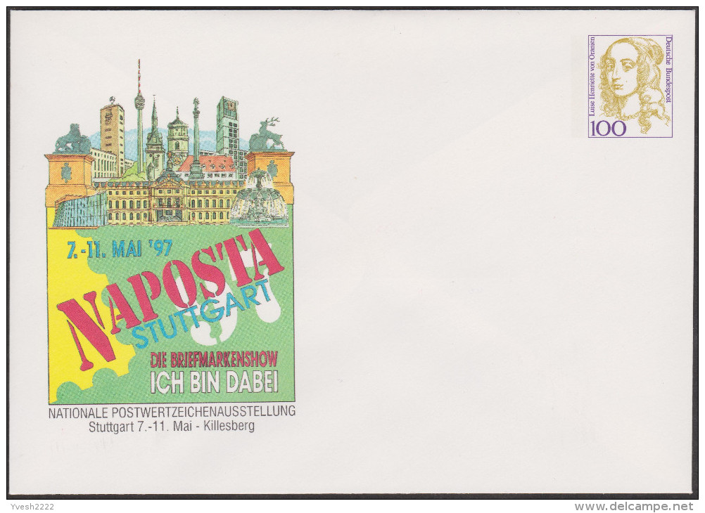 Allemagne 1997. Privatganzsache, Entier Postal Timbré Sur Commande. Naposta, Stuttgart - Enveloppes Privées - Neuves