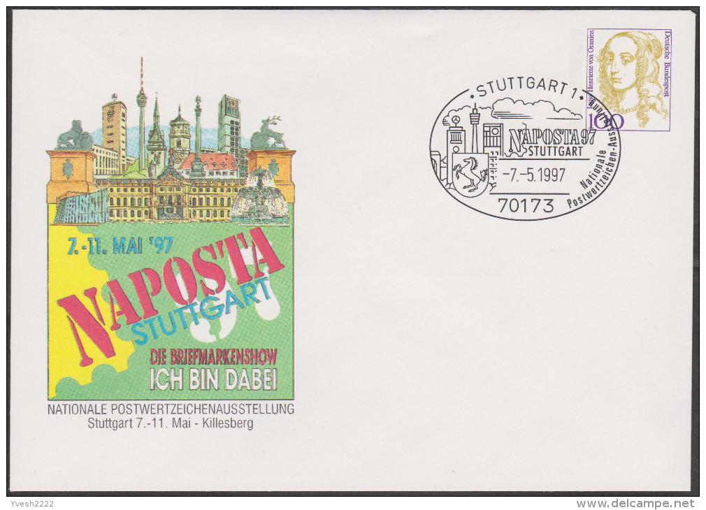 Allemagne 1997. Privatganzsache, Entier Postal Timbré Sur Commande. Naposta, Stuttgart - Privé Briefomslagen - Gebruikt